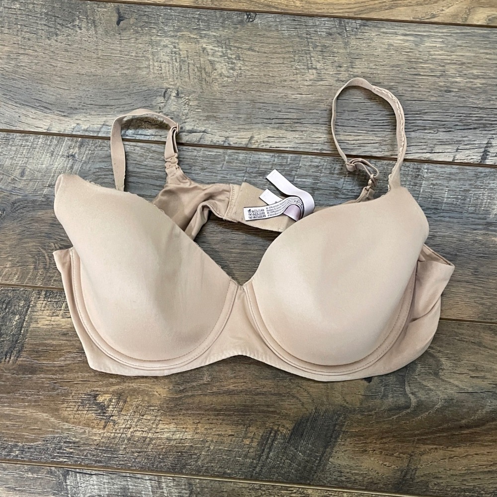 Victoria Secret Body By Victoria Lined Demi Bra Tan Nude 38D Neutral Minimalist